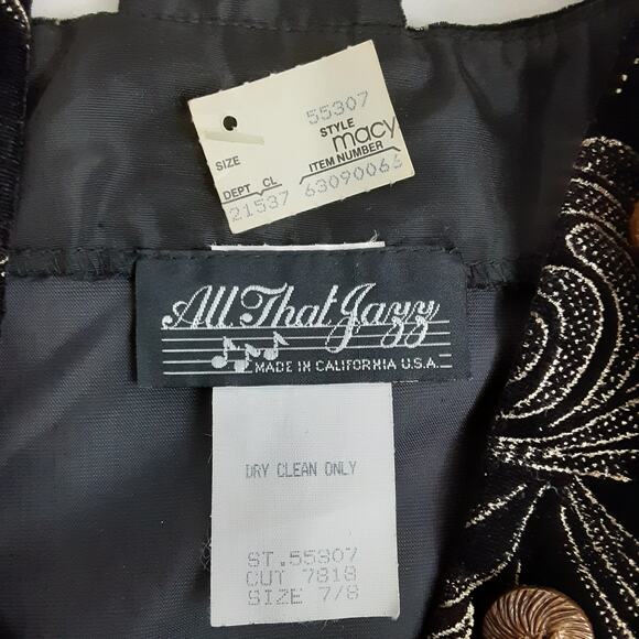 Vintage 90s Mini Cocktail Dress Button Front Waistcoat Velour Black Sexy NWT - Picture 10 of 15